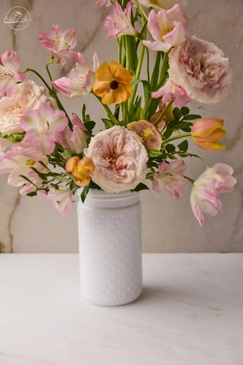 Hobnail Jar 4"x 7.5 Accent Decor