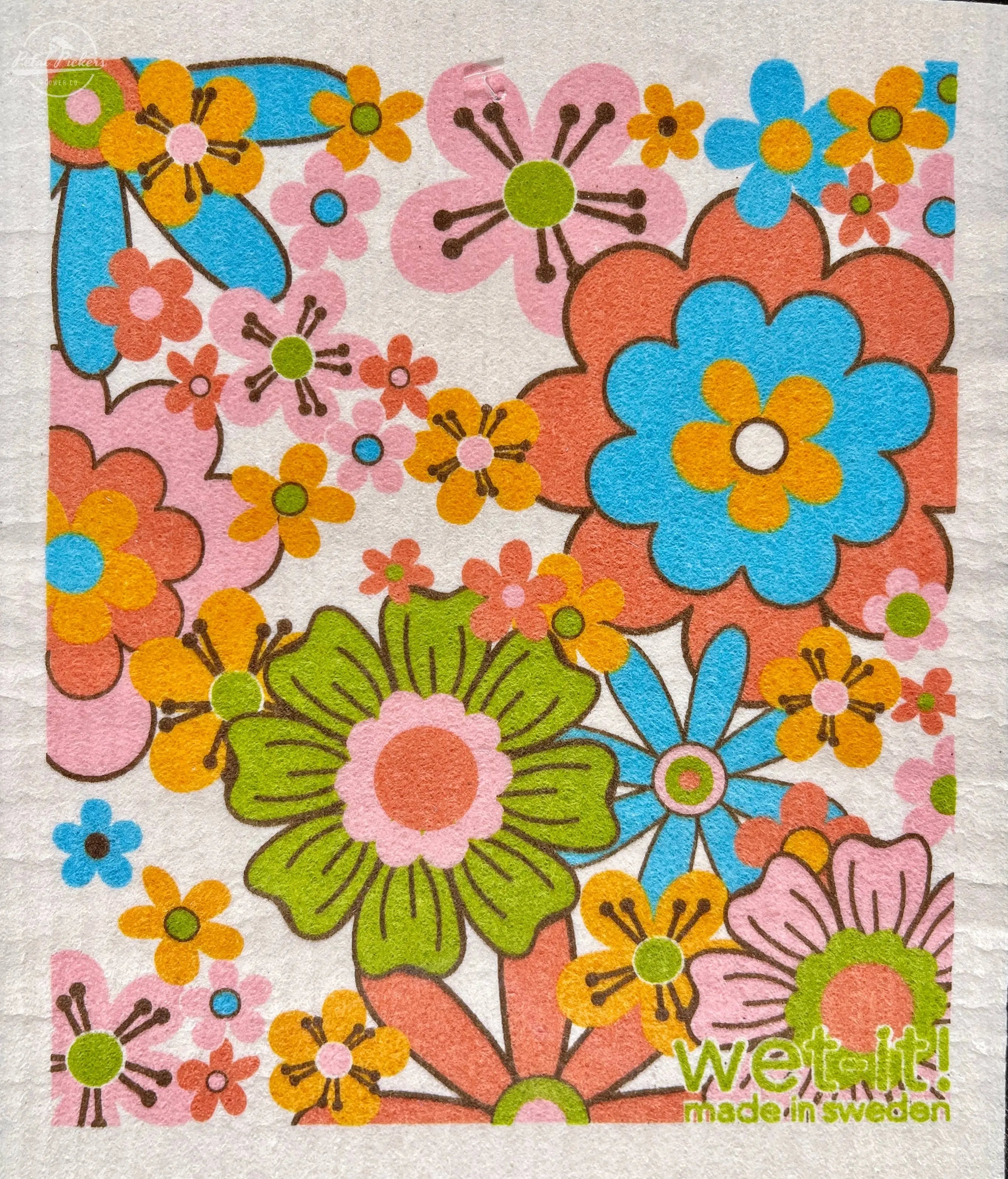 Retro Florals Swedish Cloth Wet-it!