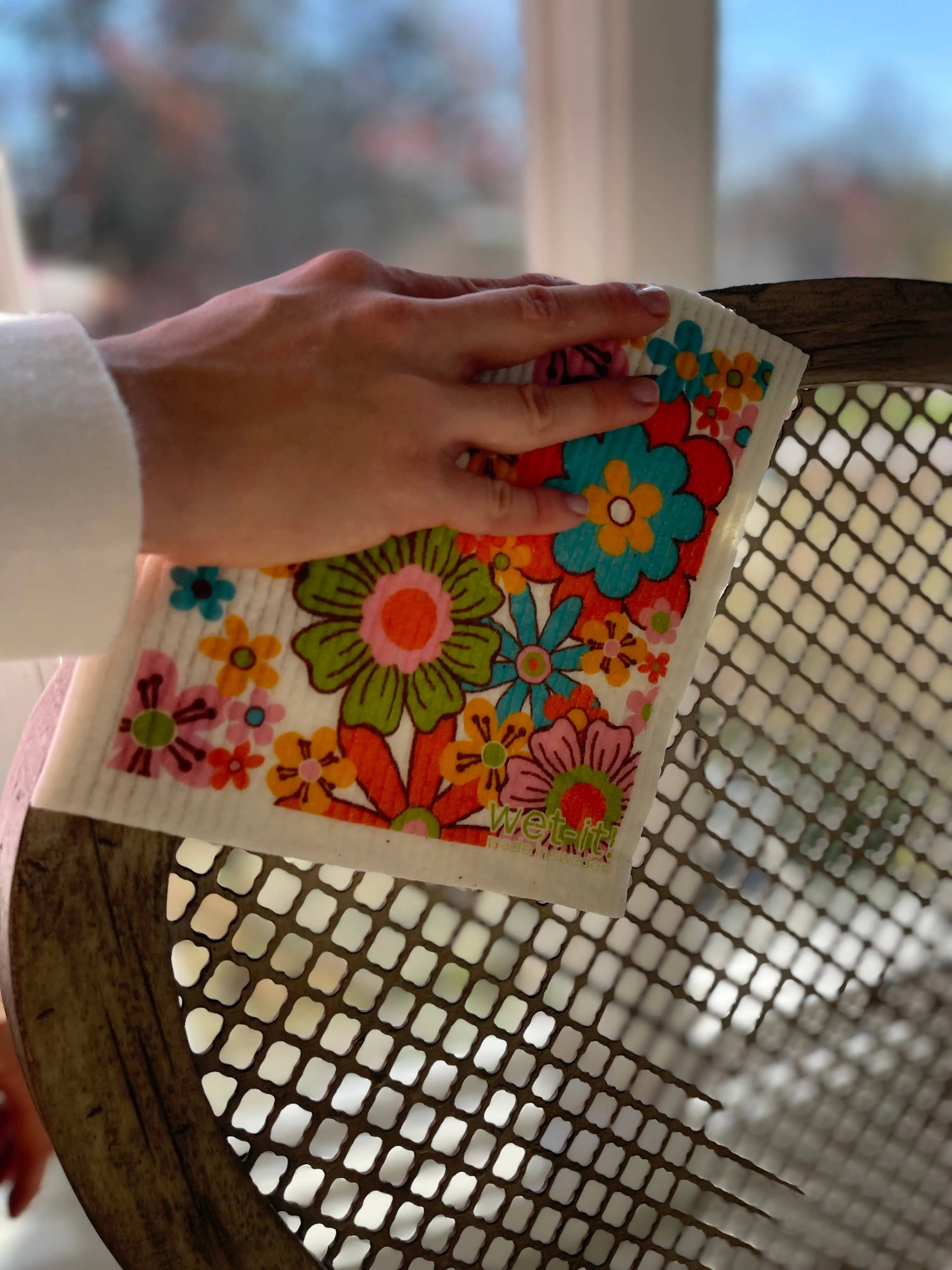 Retro Florals Swedish Cloth Wet-it!