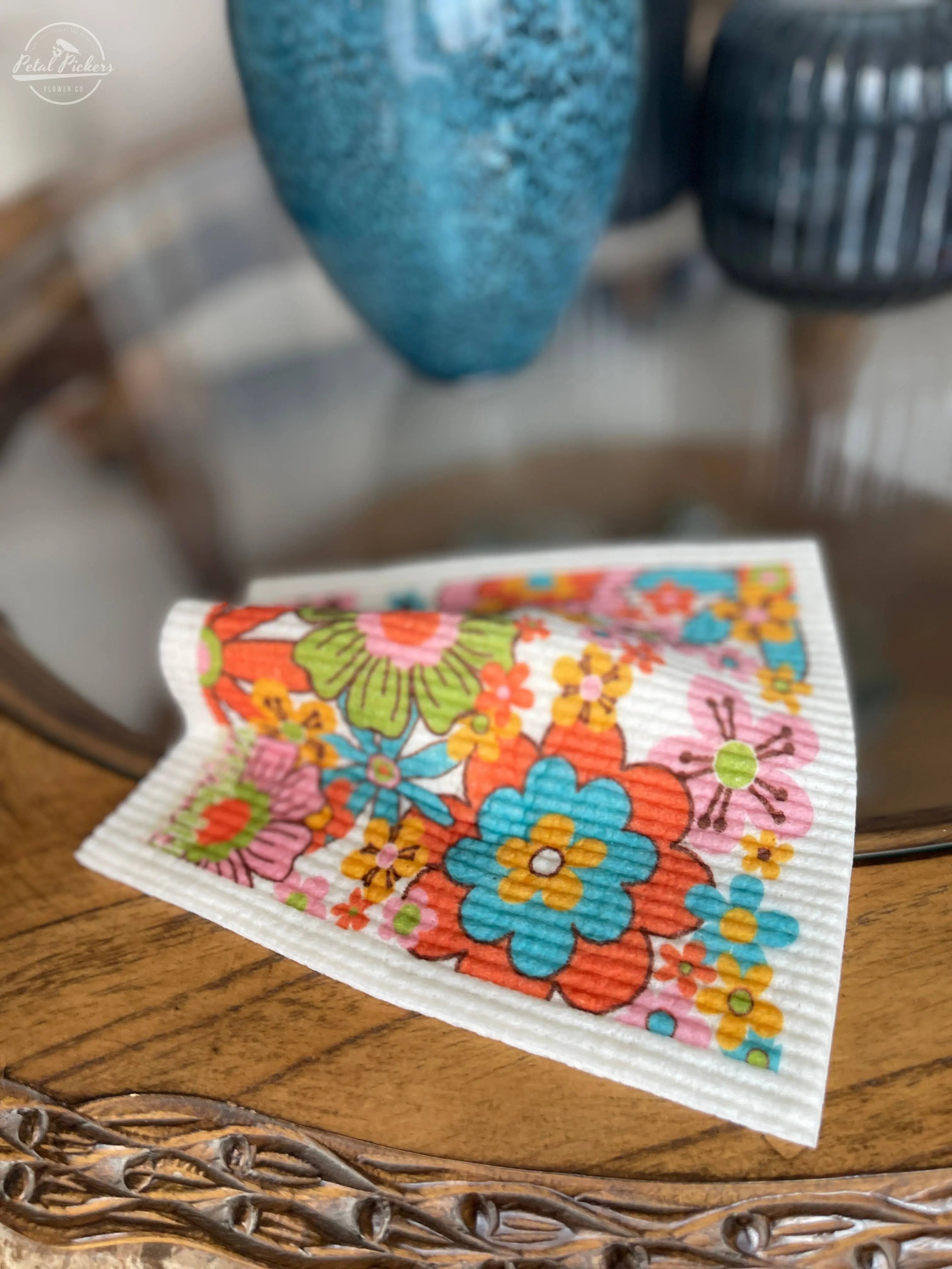 Retro Florals Swedish Cloth Wet-it!