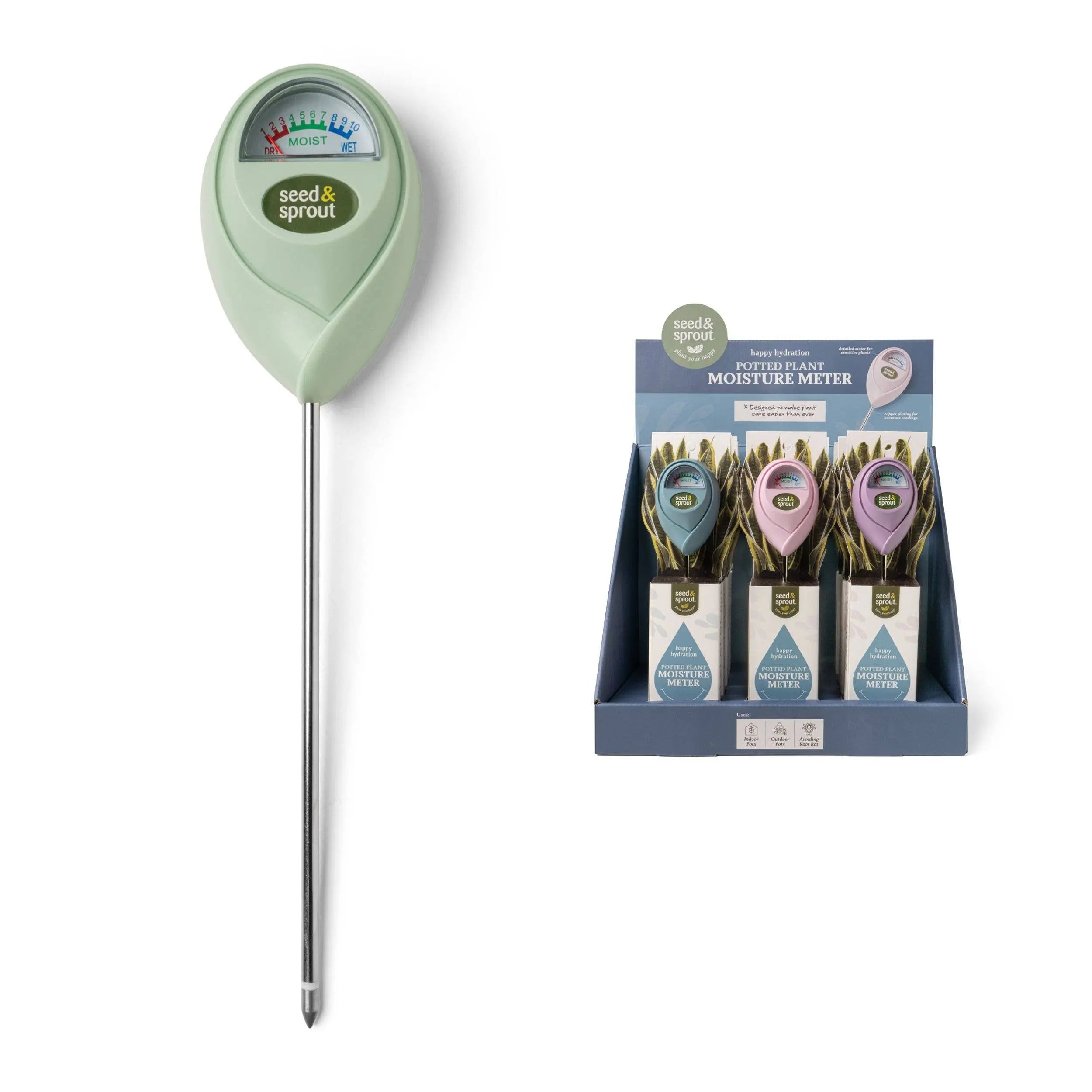 Seed & Sprout Potted Plant Moisture Meter DM Merchandising