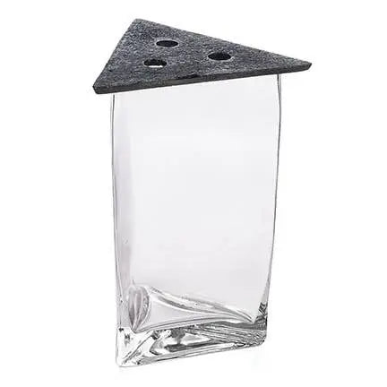 Triangle Glass Vase w/Iron Lid **MM12** Willow Group